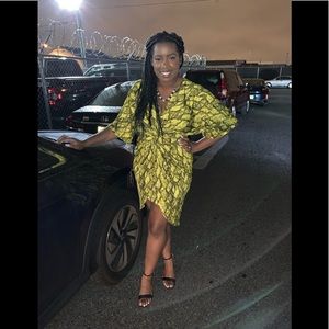 💚 New York & Company Snake Print Dress